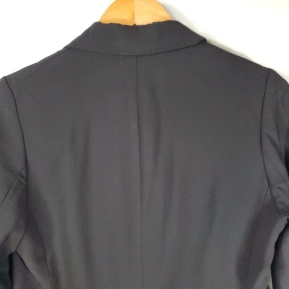 Banana Republic Wool Stretch 2 Button Blazer Black Size 4 - Picture 6 of 11